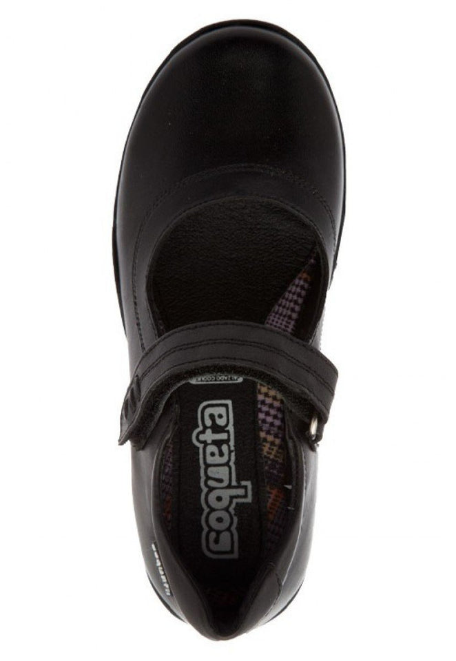 Coqueta Zapato con Punta Cuadrada y Cinta Zapato para Niñas