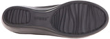 Crocs Women's Busy Day Stretch Asymmetrical Wedge Flat, Black/Black