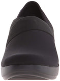 Crocs Women's Busy Day Stretch Asymmetrical Wedge Flat, Black/Black